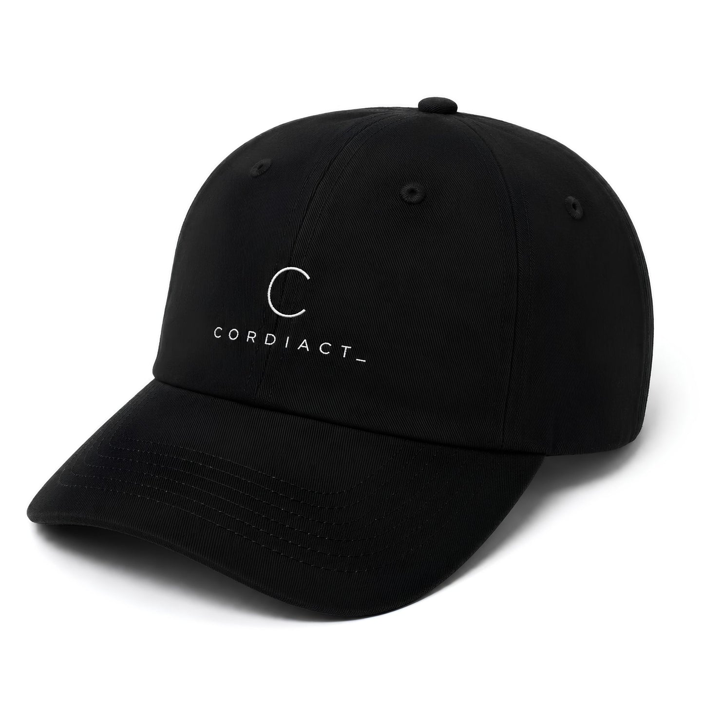 「CORDIACT_ロゴ」ベースボールキャップ (ブラック)
