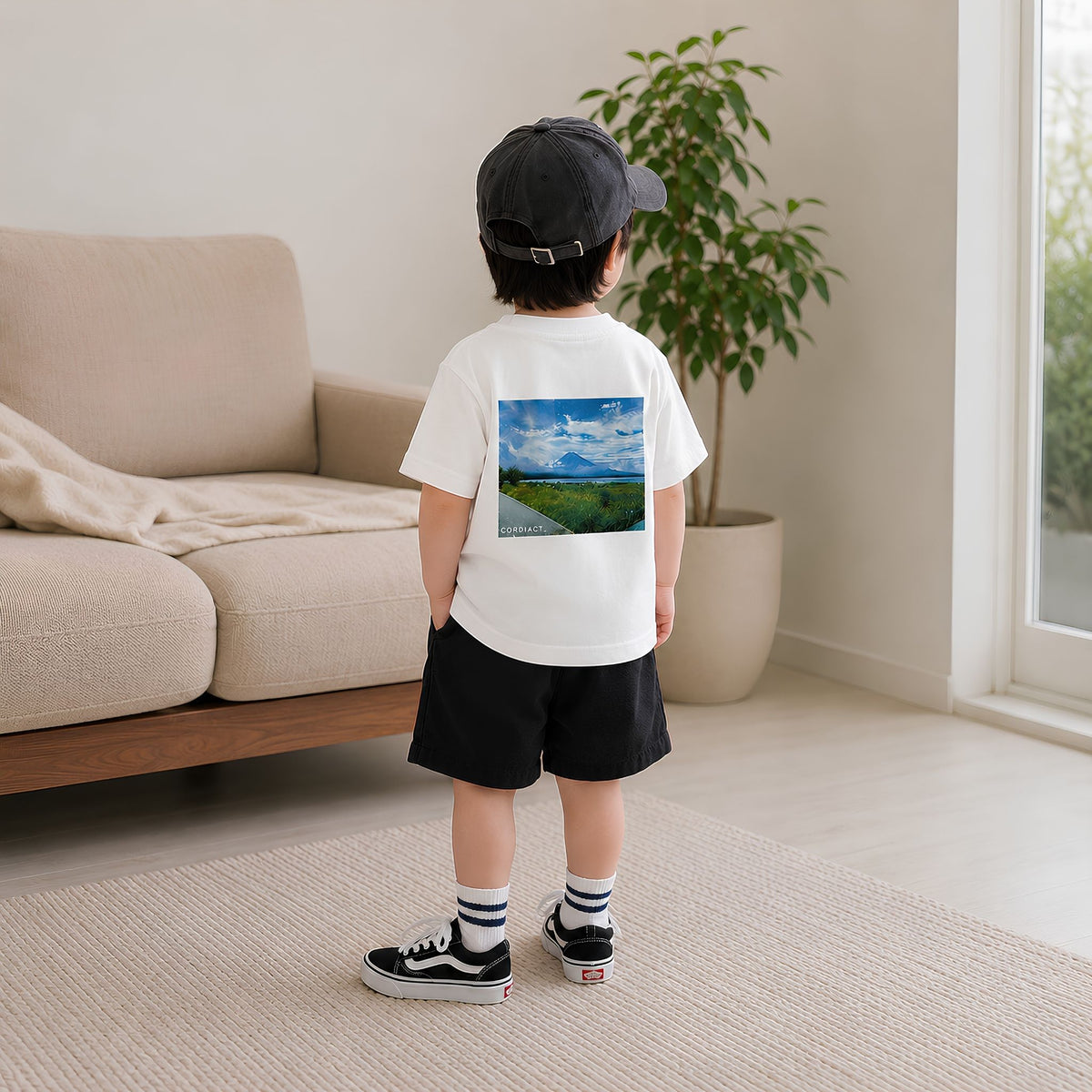 kids 「fuji」グラフィックTシャツ
