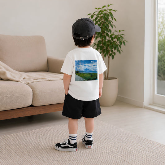 kids 「fuji」グラフィックTシャツ